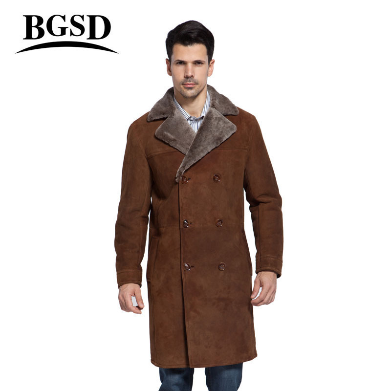 bgsd欧美真皮皮衣中长款休闲外套