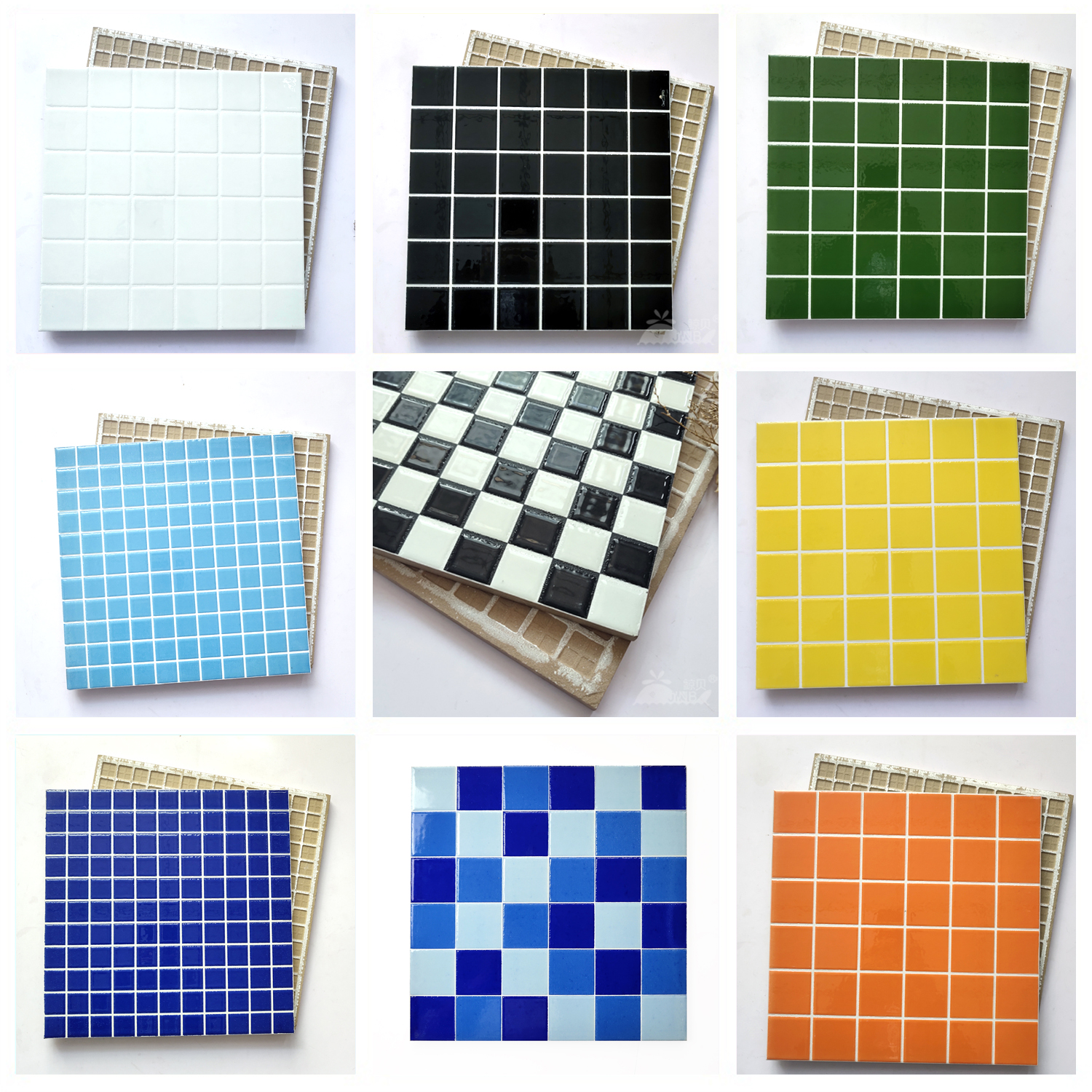 白色糖水店奶茶店防滑陶瓷卫生间餐厅阳台墙地面砖厨房马赛克瓷砖