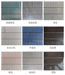 网红马赛克结晶窑变孔雀绿蓝卫生间柱子弧面筷子细长条形陶瓷砖