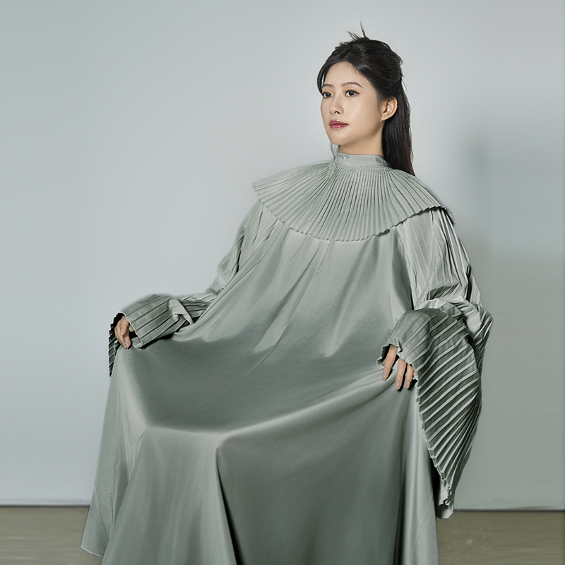 2.0王里发围布同款高档理发围布带袖加长不沾发美发店剪发廊披肩