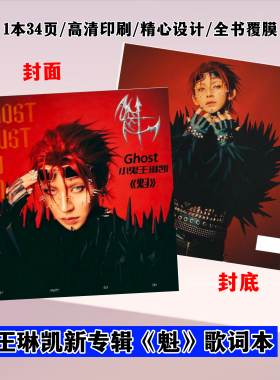 Lil Ghost小鬼王琳凯 歌词本46首歌曲高清相册写真集纪念画册收藏