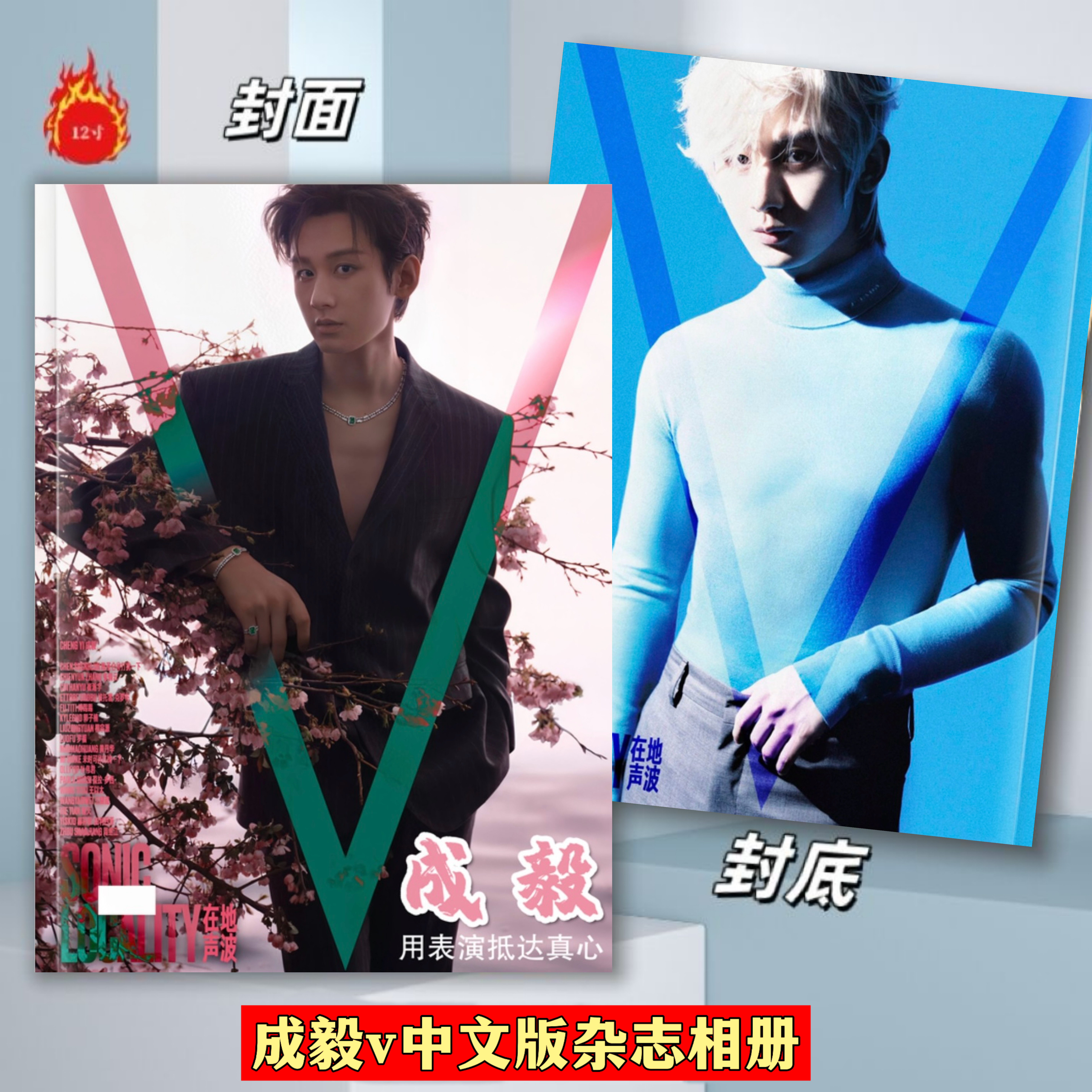 成毅v中文版相册纪念册杂志画册写真集周边应援纪念册饭制版图片