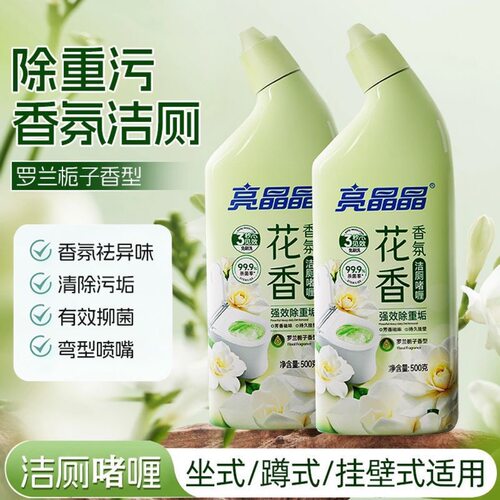 亮晶晶洁厕净洁厕灵600ml*2瓶组合家用厕所马桶清洁剂可一件代发