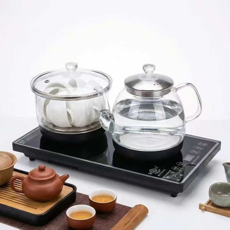 星达全自动底部上水玻璃壶茶炉茶台专用电热烧水壶泡茶专用嵌入式