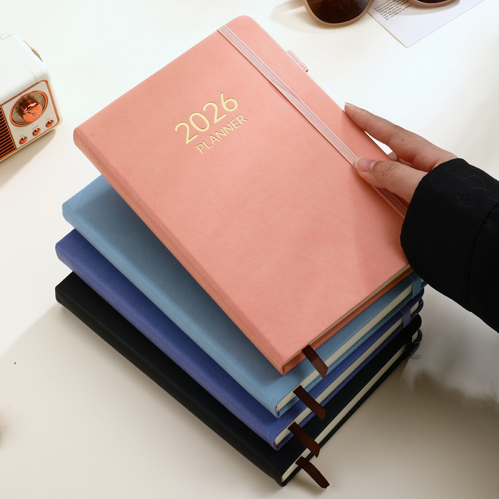 2026年A5全英文年历本日程本定制