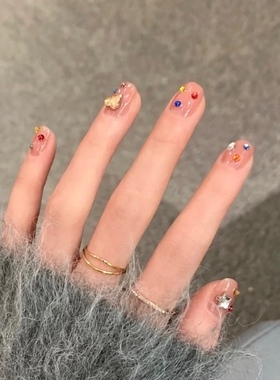 穿戴仙女美甲假指甲贴片成品