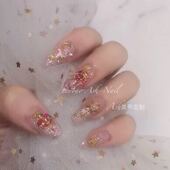 Ash美甲定制美少女战士星月闪穿戴甲假指甲贴片成品纯手工孕妇