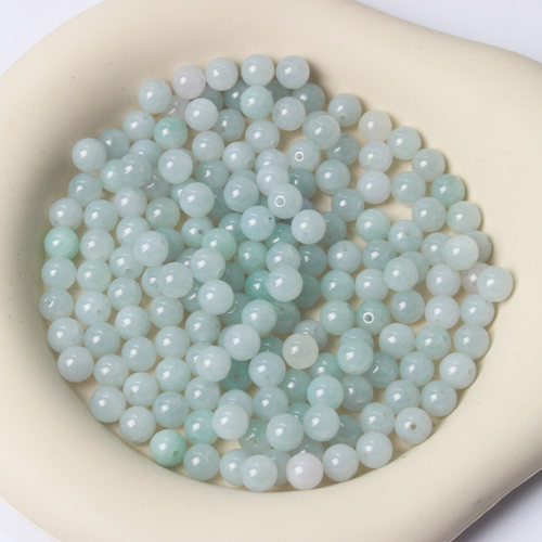 青之钰天然翡翠A货珠径7mm珠子