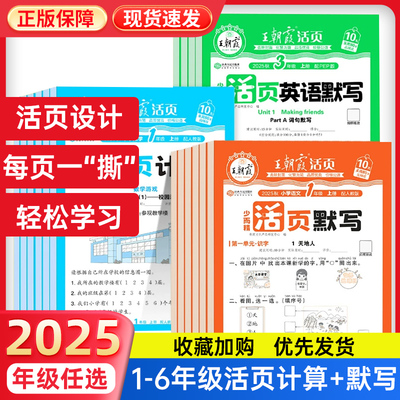同款热销10w+王朝霞活页计算默写