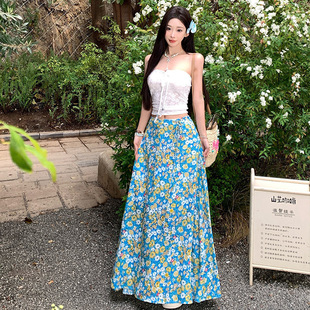 泰国云南西双版纳旅游穿搭海边度假泰兰德多巴胺海岛连衣裙套装