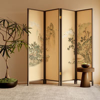 Chinese Song Dynasty aesthetic bamboo art screen shooting, partition living room, floor-to-ceiling live streaming background, entrance hall, shielding decoration, concealing ugliness thumbnail 8
