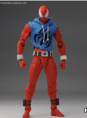 CT厂MESS TOYS 猩红蜘蛛侠猩红英雄蓝色布衣战衣关节可动手办模型