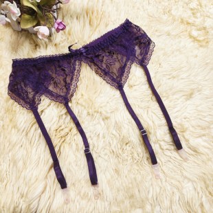 大码 性感缕空蕾丝面料吊袜带 全蕾丝吊袜带 长筒袜防滑