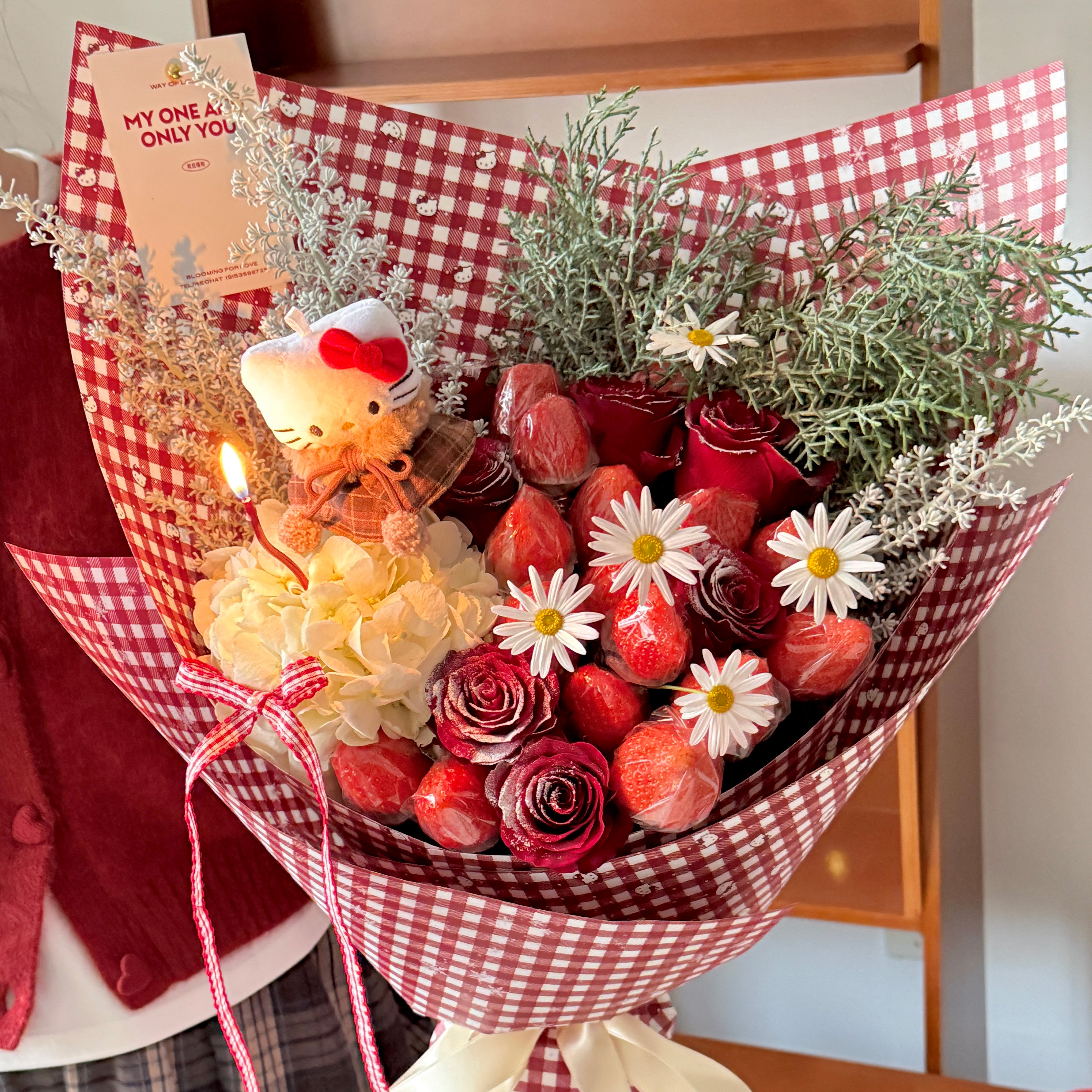 复古红白格子包装纸150克加厚包花牛皮纸鲜花花束手工diy材料花艺,鲜花速递/花卉仿真/绿植园艺,花艺包装纸,淘宝优惠券,粉丝福利购,淘宝优惠卷