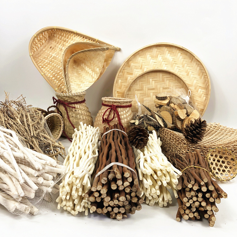 森系树枝白色画展田园风包邮diy