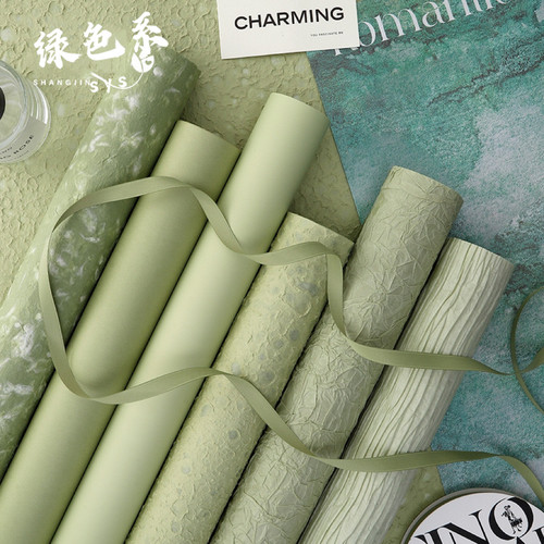 幼儿园环创装饰主题墙背景纸森系抹茶薄荷绿军绿翠绿深绿手工diy