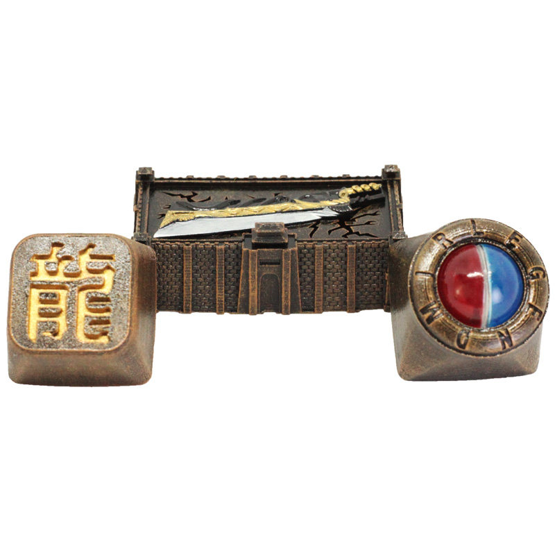 怀旧传奇沙城屠龙游戏键帽机械键盘树脂立体透光个性炫酷手工礼品