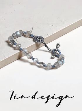 7in 925银手链【折雪】原创轻奢小众设计复古手作编织情侣