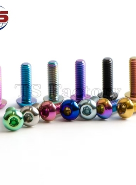 TS钛工厂  钛合金半圆头内六方螺丝M3X8/10/12/15mm M5X8/12mm