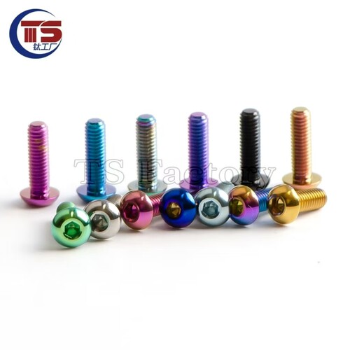 TS钛工厂  钛合金半圆头内六角螺丝M3/M5X8/10/12/15/16mm