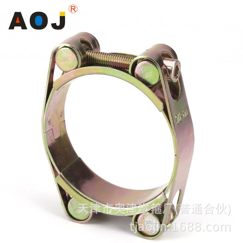 【工厂】201 304 316铁镀锌双头螺栓丝双层全不锈钢强力卡箍喉箍