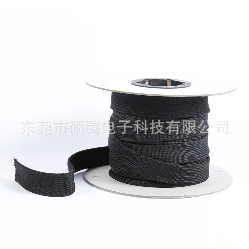 线束套管黑色锦纶线套6MM涤纶编织网管软缝纫线空心套电线保护套