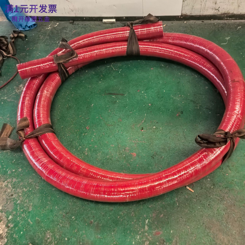 夹布夹线硅胶管耐高温高压红色软