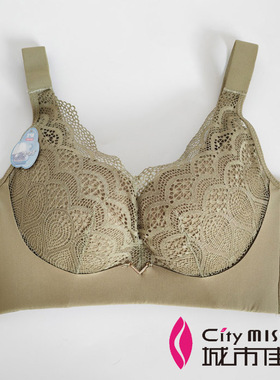 城市佳人内衣女官方旗舰店3284C杯薄款健康文胸无钢圈聚拢胸罩
