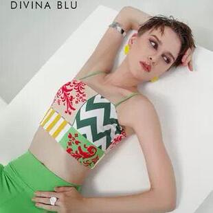 DIVINA BLU迪维纳瑜伽内衣女美背防震健身背心运动bra断码清仓
