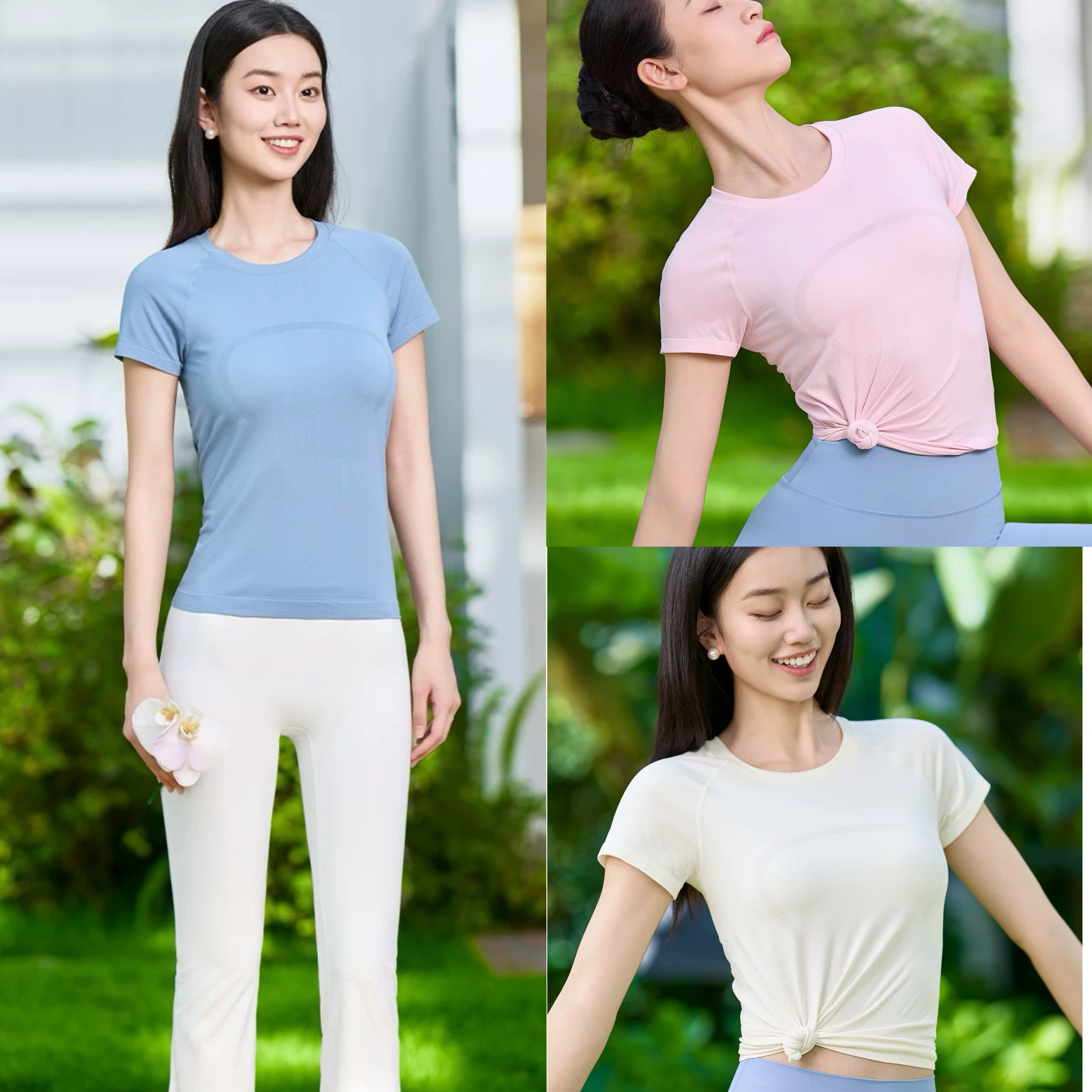 凡圣瑜伽服短袖运动女上衣亲肤