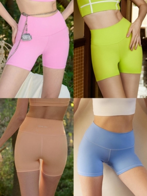 DIVINA高腰裸感瑜伽短裤女士