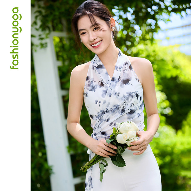 凡圣瑜伽服运动健身2025新款内观流透气网纱背心外搭女F15222