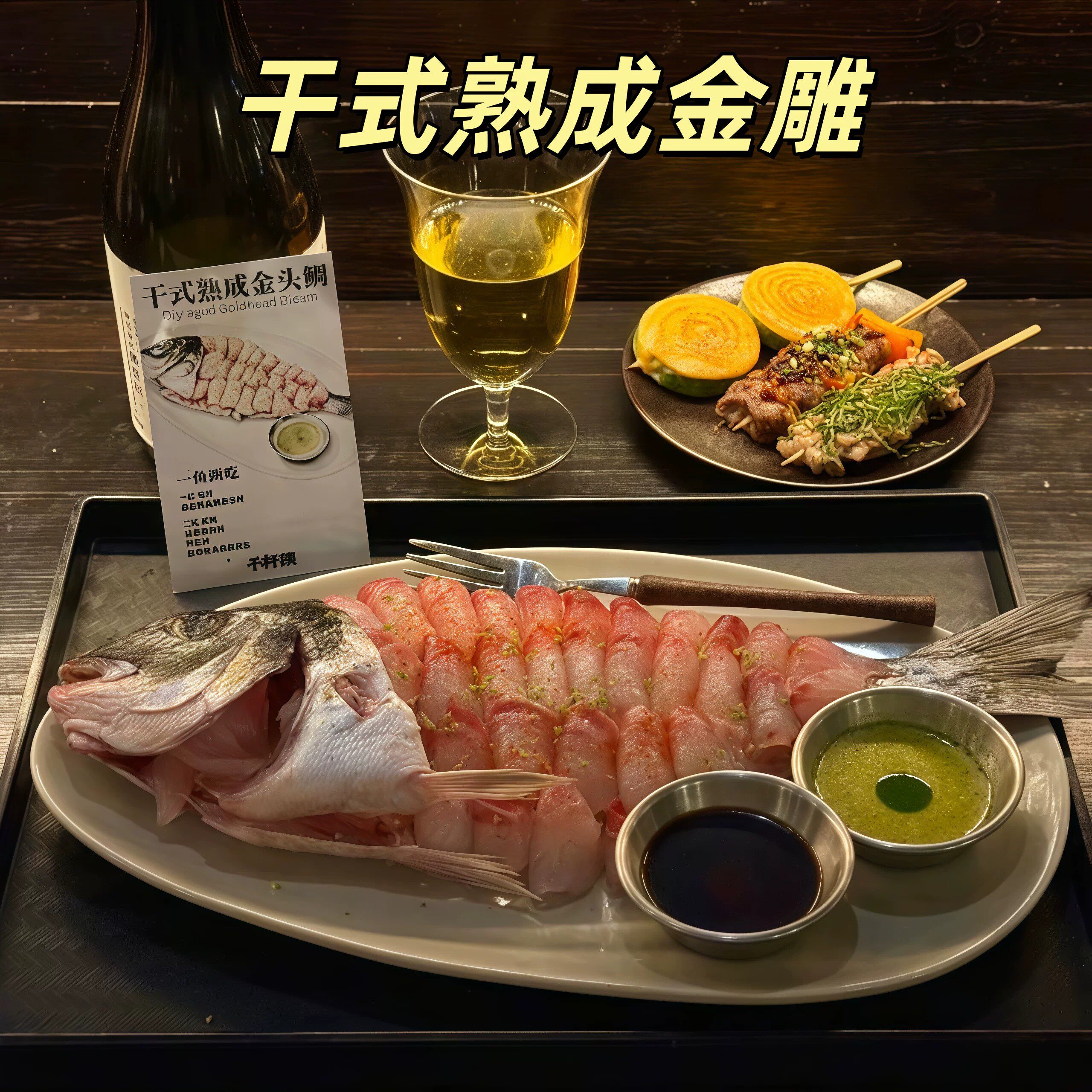 干式熟成金头鲷刺身整条鱼顺丰