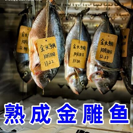 【干式熟成鱼】深海鱼熟成金头鲷软糯多油脂可定制可切片商用批发