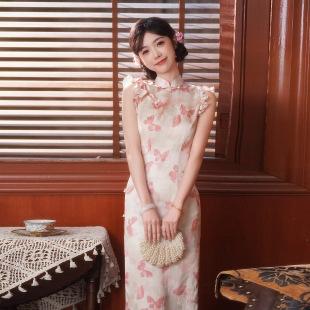 甜美小清新气质包臀修身 新款 显瘦碎花裙子 旗袍连衣裙女夏季 新中式