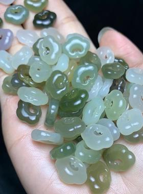 天然和田玉青海料如意锁吊坠品质如图料子细润无瑕疵摆件春节