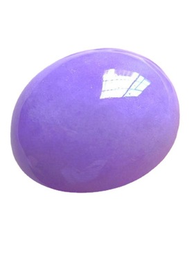 新款玉石老坑冰种玉紫罗兰艳紫鸽子蛋面戒面裸石戒指缅甸翡翠摆件