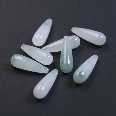 7×30mm天山翠水滴形吊坠DIY古风耳环流苏配饰