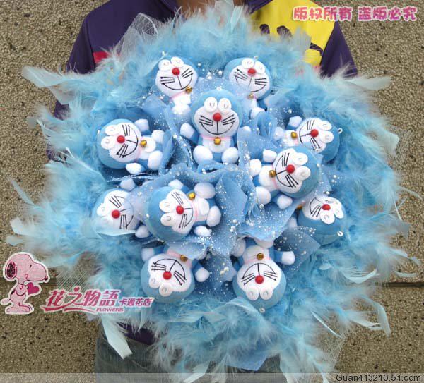 卡通花束机器多啦A梦叮当猫创意礼物三八妇女节礼物生日礼物