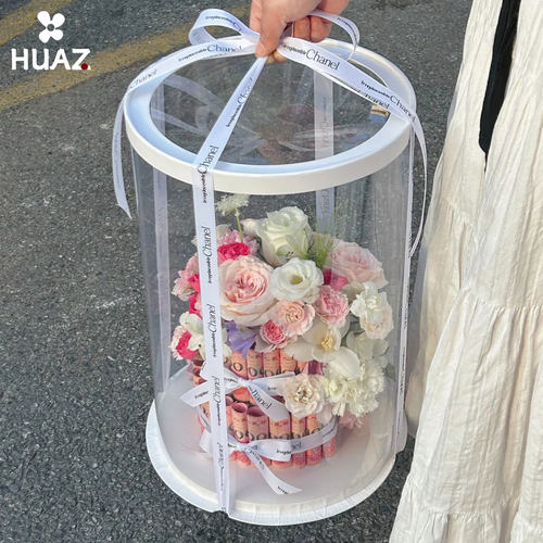 零食花束抱抱桶空盒大号蛋糕盒