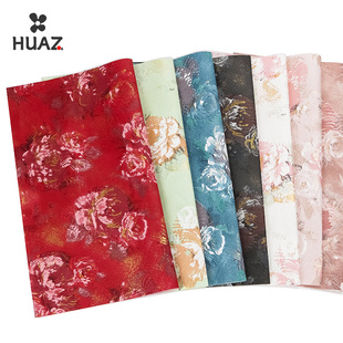 梦境后花园红色鲜花包装纸礼品包装材料花束包装材料礼盒包装花艺