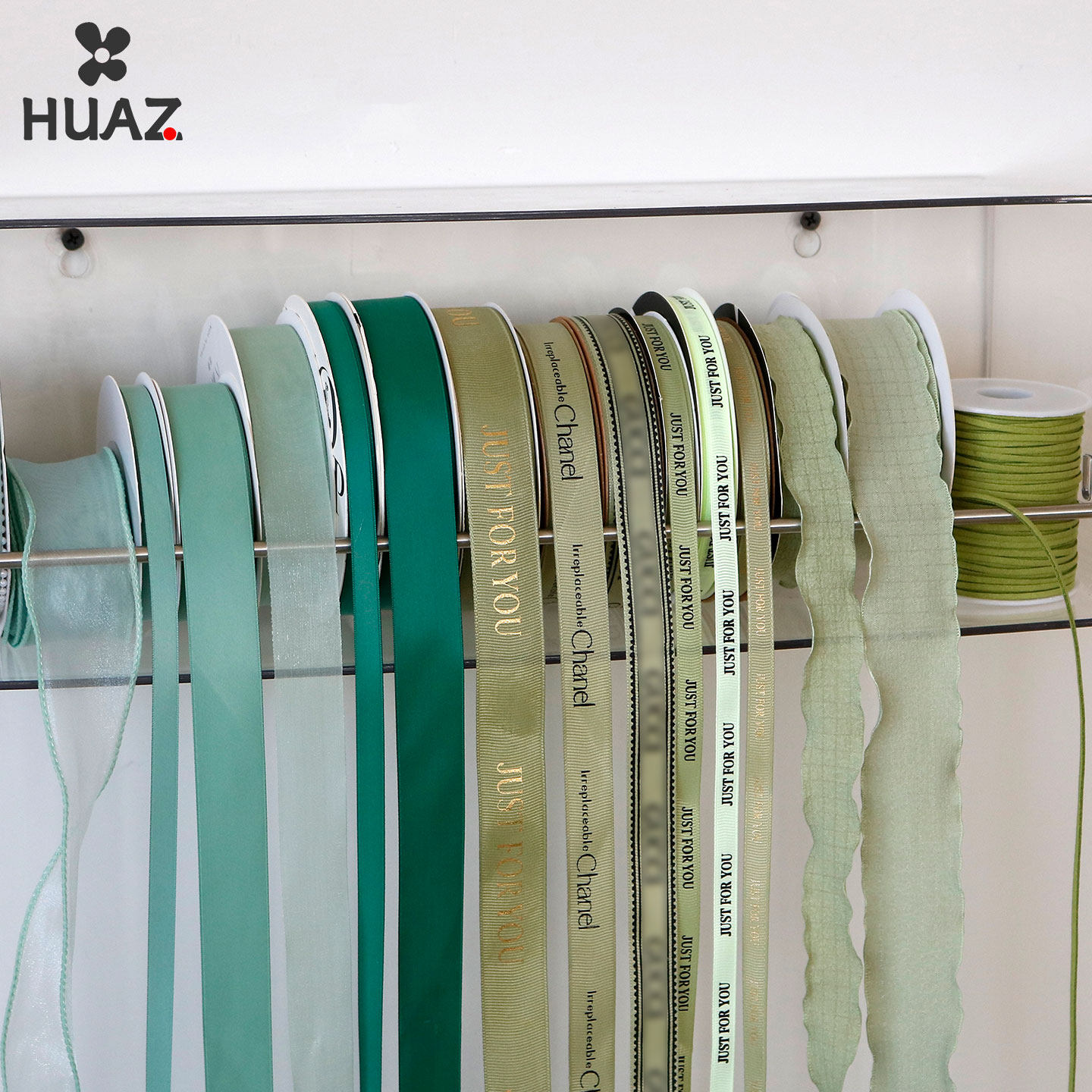 绿色系丝带鲜花彩带水果礼盒装饰缎带蛋糕盒绑带花束包装材料