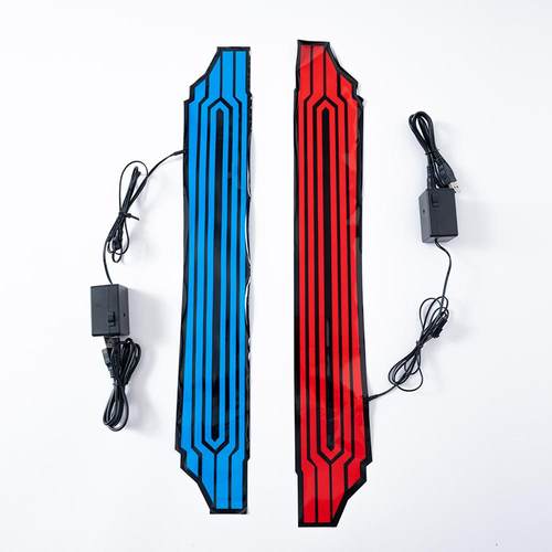 赛博朋克2077-V cos 同款皮衣夹克外套蓝色红色冷光片驱动配件