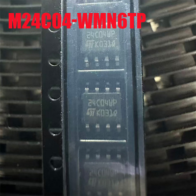 原装正品M24C04-WMN6TP 丝印24C04WP SOP8 串行I2C总线EEPROM芯片