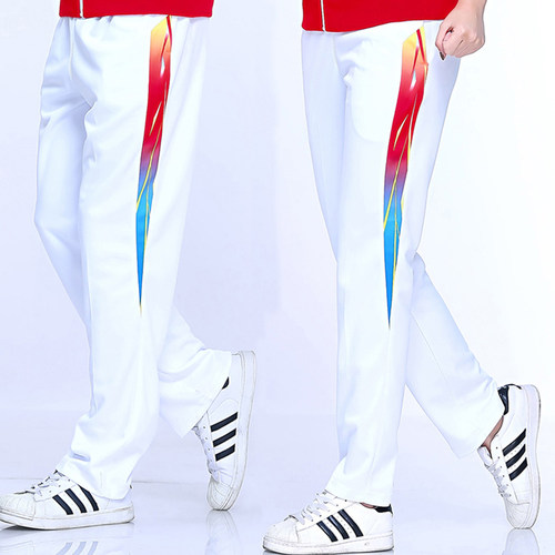 南韩丝夏款印花边运动裤男女款