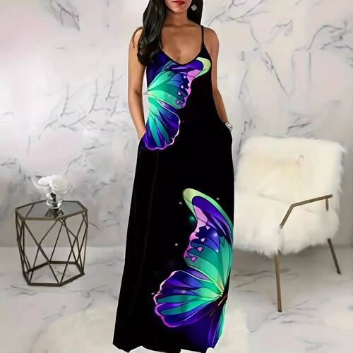 Large size European and American new women's butterfly print