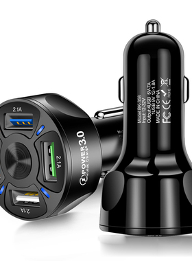 4 USB Car Charger QC 3.0 Car Fast Charger for Xiaomi Redmi m