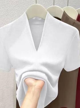 Women Threaded New Summer Short Sleeved Top for Fashion Vers