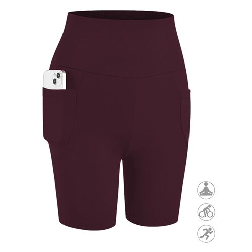Plus Size Women Biker Shorts with Pockets High Waisted Super