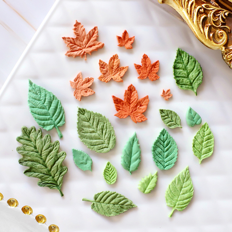 Maple Rose leaf leaves Fondant Cake Molds Chocolate Mould fo